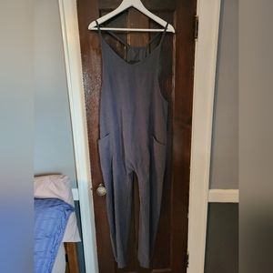 Relaxed Spaghetti Strap Jumpsuit with Pockets